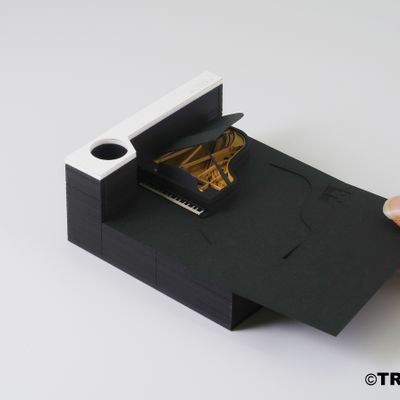 Papeterie bureau - SHAPE piano - OMOSHIROI BLOCK