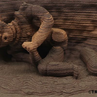 Stationery - SHAPE Clay figurine with clasping hands - OMOSHIROI BLOCK