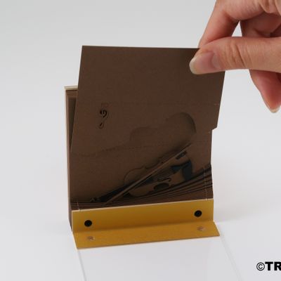 Papeterie bureau - SHAPE violon - OMOSHIROI BLOCK