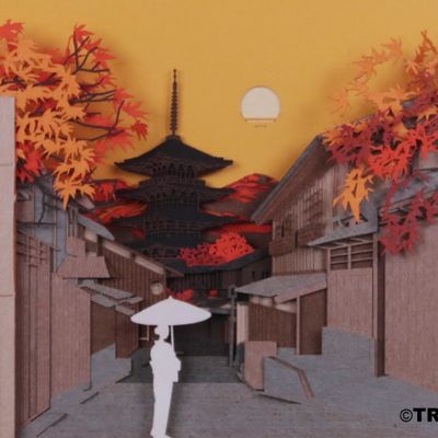 Stationery - SCENERY Autumn in Kyoto - OMOSHIROI BLOCK