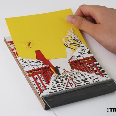 Papeterie bureau - SCENERY Neiges à Kyoto - OMOSHIROI BLOCK