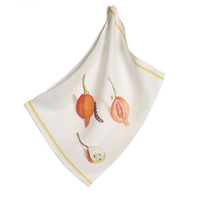 Kitchen linens - Rosehip tea towel - HELLEN VAN BERKEL HEARTMADE PRINTS