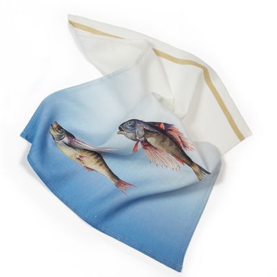 Kitchen linens - Fish Tea Towel - HELLEN VAN BERKEL HEARTMADE PRINTS