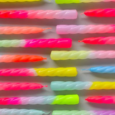 Objets de décoration - Bougies au néon Dip Dye - PINK STORIES