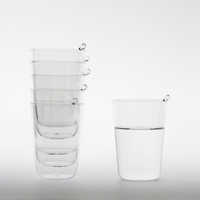 Design objects - VERRE A GOUTTE, tumbler with the last drop of water. - LAURENCE BRABANT EDITIONS