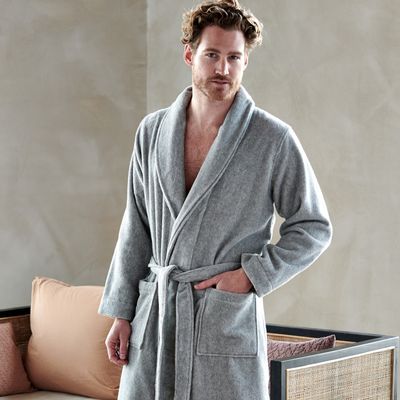 Bathrobes - Bathrobe - Michigan in cool grey - VANDYCK