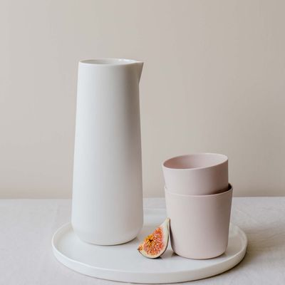 Carafes - CARAFE EN PORCELAINE JUGG - SOPHIE MASSON PORCELAINE