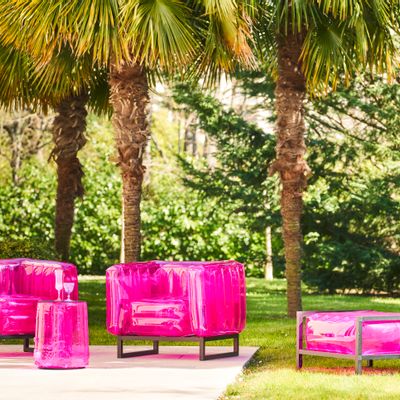 Fauteuils de jardin - YOMI| Design armchair - Pink - MOJOW