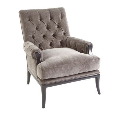 Chaises - Chaise Amblar en chenille souris - RV ASTLEY LTD