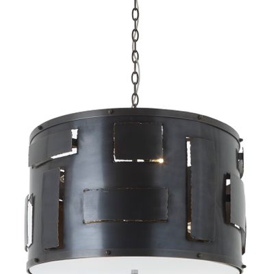 Ceiling lights - Colmar antique brass finish Pendant - RV ASTLEY LTD