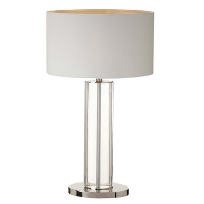Lampes de table - Lampe de table Lisle, grande finition nickelée - RV ASTLEY LTD