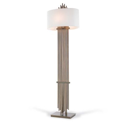 Floor lamps - Vienna Dark Antique Brass Floor Lamp - RV ASTLEY LTD