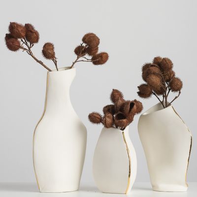 Vases - Vase series of gold shapes - ATELIER LE MOTIF