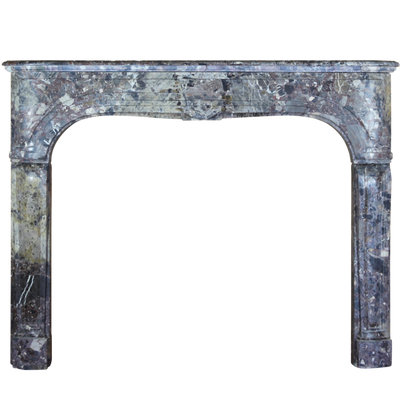 Decorative objects - Grey Antique Marble Fireplace Surround - MAISON LEON VAN DEN BOGAERT ANTIQUE FIREPLACES AND RECLAIMED DECORATIVE ELEMENTS