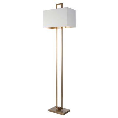 Floor lamps - Danby Floor Lamp in Antique Brass Finish - RV ASTLEY LTD