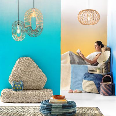 Coussins textile - Pouf pouf Ottoman TADECO HOME T'nalak - DESIGN PHILIPPINES HOME