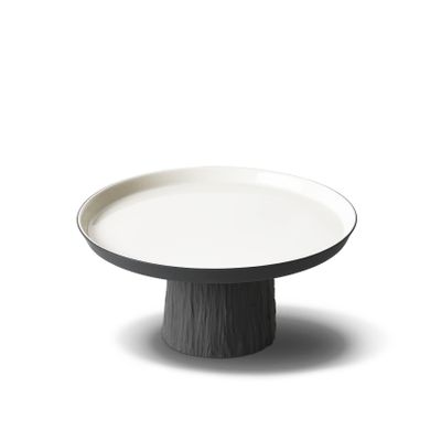 Assiettes au quotidien - Cake Salver Medium, double couleur - ESMA DEREBOY HANDMADE PORCELAIN