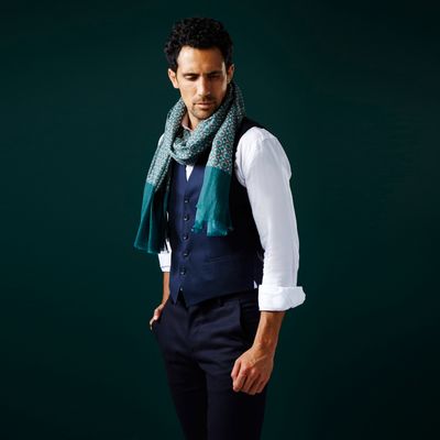 Scarves - WADI RUM ORGANIC COTTON MEN'S SCARF - AV08 PARIS