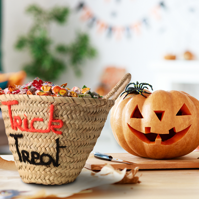 Children's party decorations - Halloween trick treat basket - ORIGINAL MARRAKECH