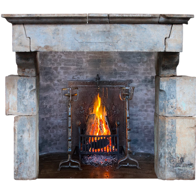 Pièces uniques - Grande Cheminée Antique Style Château Français - MAISON LEON VAN DEN BOGAERT ANTIQUE FIREPLACES AND RECLAIMED DECORATIVE ELEMENTS