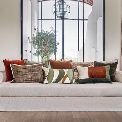 Cushions - COUSSIN POJAGI 16" x 24" - MAISON CASAMANCE