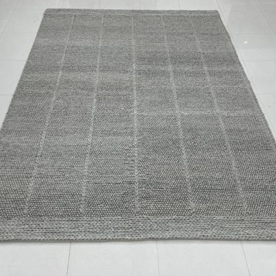 Tapis - BW101, tapis de galets tissé à la main à la main en laine naturelle à - INDIAN RUG GALLERY