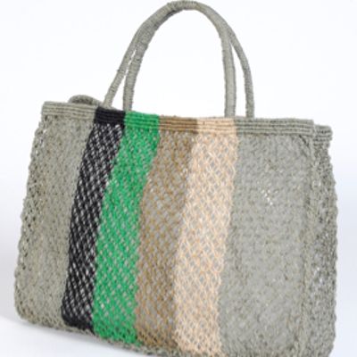 Sacs et cabas - Sac en macramé de jute à rayures verticales - MAISON BENGAL