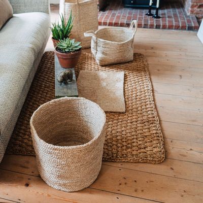 Tapis - Tapis de sol Hogla Chatai design weave - MAISON BENGAL