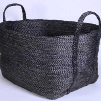 Rangements pour salle de bain - Grand panier rectangulaire en jute - MAISON BENGAL