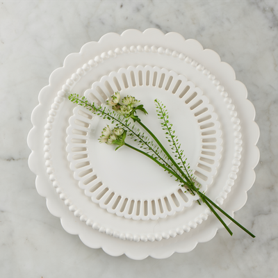 Ceramic - Openwork Bourg-Joly plate - BOURG-JOLY MALICORNE