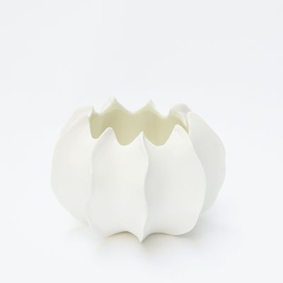Design objects - VAYA II vase biscuit porcleain D=10cm H=6,5cm - YLVAYA DESIGN