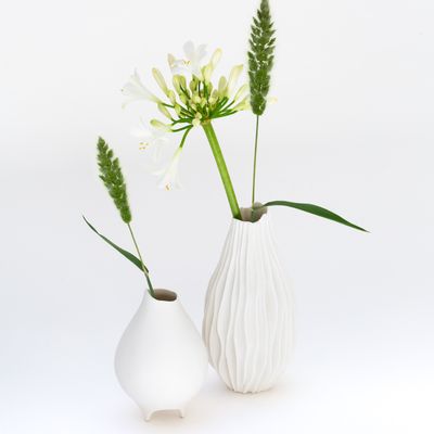 Vases - Vase LALY en biscuit de porcelaine H=12cm - YLVAYA DESIGN