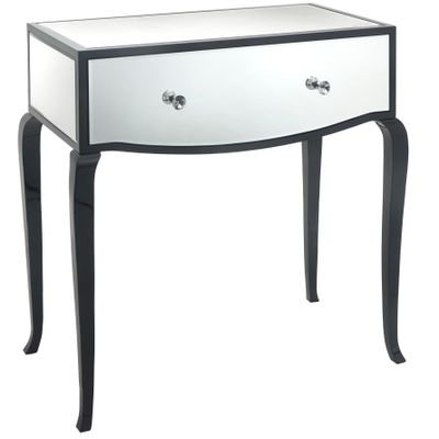 Consoles - Coiffeuse en verre noir et miroir Carn - RV  ASTLEY LTD