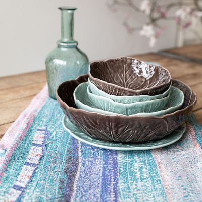 Platter and bowls - Cabbage bowls - VAN VERRE