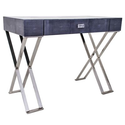 Other tables - Dark Grey Sienna Shagreen Dressing Table - RV ASTLEY LTD