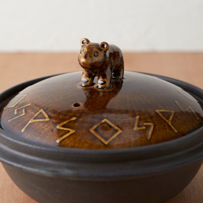 Faitouts - pot en céramique avec manche en forme d'ours - ONENESS