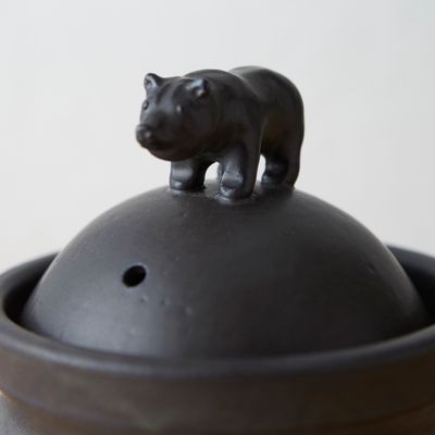 Platter and bowls - CERAMIC RICE POT WITH BEAR HANDLE - ONENESS