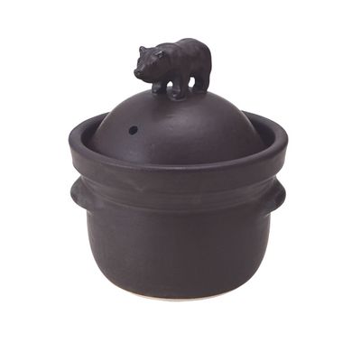 Platter and bowls - CERAMIC RICE POT WITH BEAR HANDLE - ONENESS
