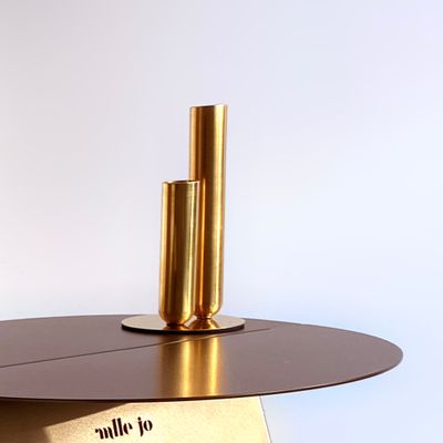 Vases - Stem vase SOLIFLORE - Brass - MADEMOISELLE JO