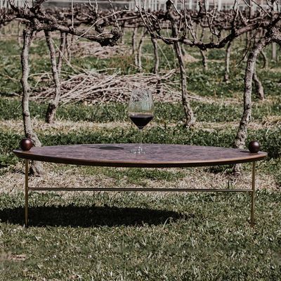 Tables basses - Table Basse Leaf en Cuir - STUDIO MARTA MANENTE DESIGN