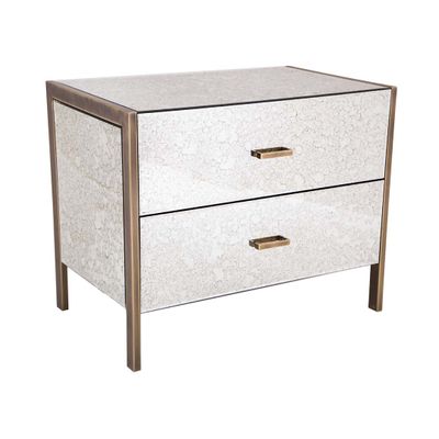 Commodes - Grande table de chevet à 2 tiroirs - RV ASTLEY LTD