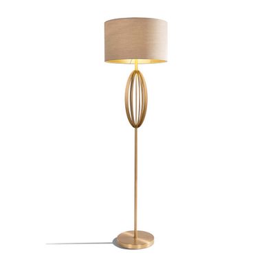 Floor lamps - Olive floor lamp in antique brass finish - RV ASTLEY LTD
