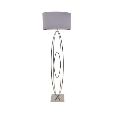 Floor lamps - Oval Rings Nickel Floor Lamp - RV ASTLEY LTD