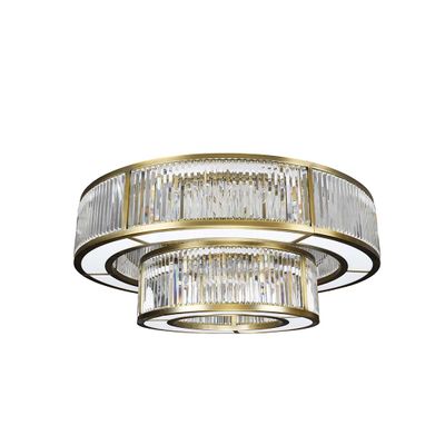 Ceiling lights - Antique brass garnet chandelier - RV ASTLEY LTD