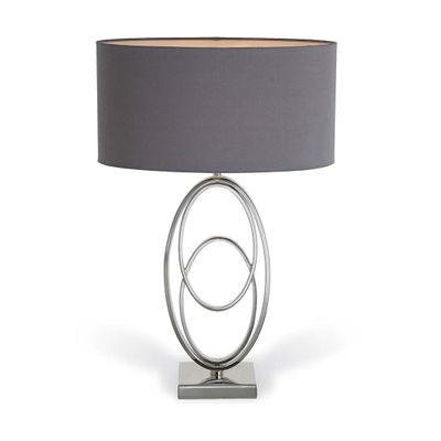 Table lamps - Nickel oval table lamp - RV  ASTLEY LTD