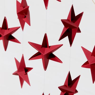 Other Christmas decorations - Sirius Star Mobile, mini, brass - hanging paper art - LIVINGLY