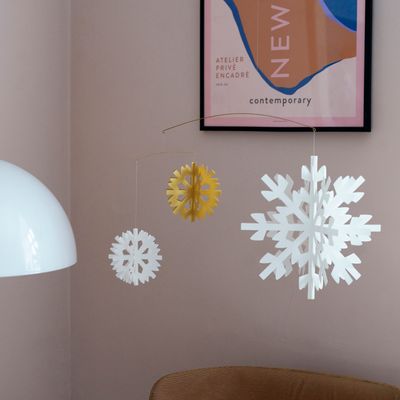 Other Christmas decorations - Scandinavian Snowflake Mobile - LIVINGLY