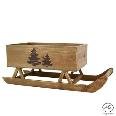 Autres décorations de Noël - Luge décorative en bois - AUBRY GASPARD