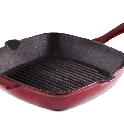 Frying pans - Barbary & Oak Foundry 23cm Square Cast Iron Grill Pan - RKW LTD - BARBARY & OAK