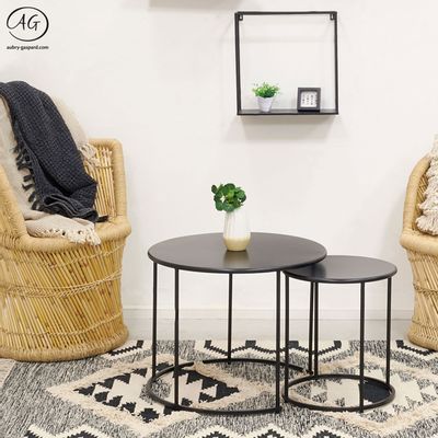 Tables basses - Metal nesting coffee tables - AUBRY GASPARD